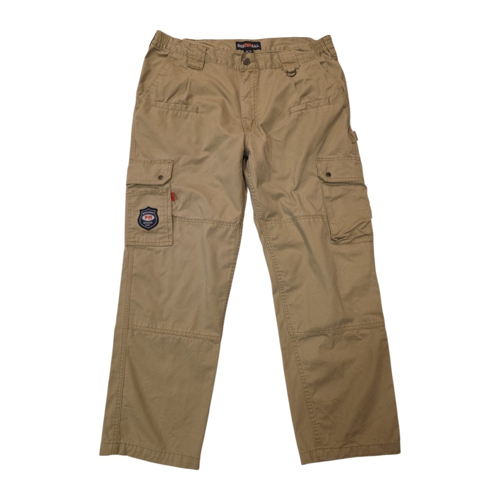 BOCOMAL FR Cargo Pants Mens 38x30 Khaki CAT 2 Flame Resistant NFPA 2112 Workwear